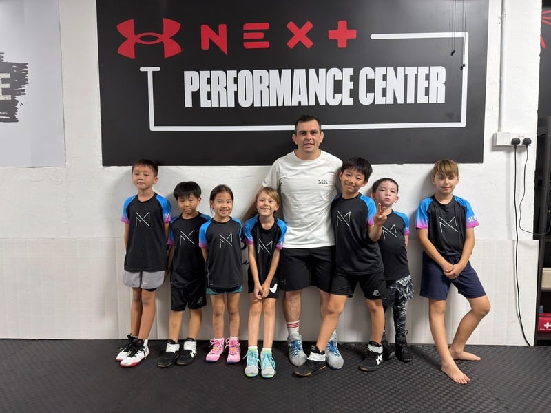 Kids wrestling group at Next Performance Center